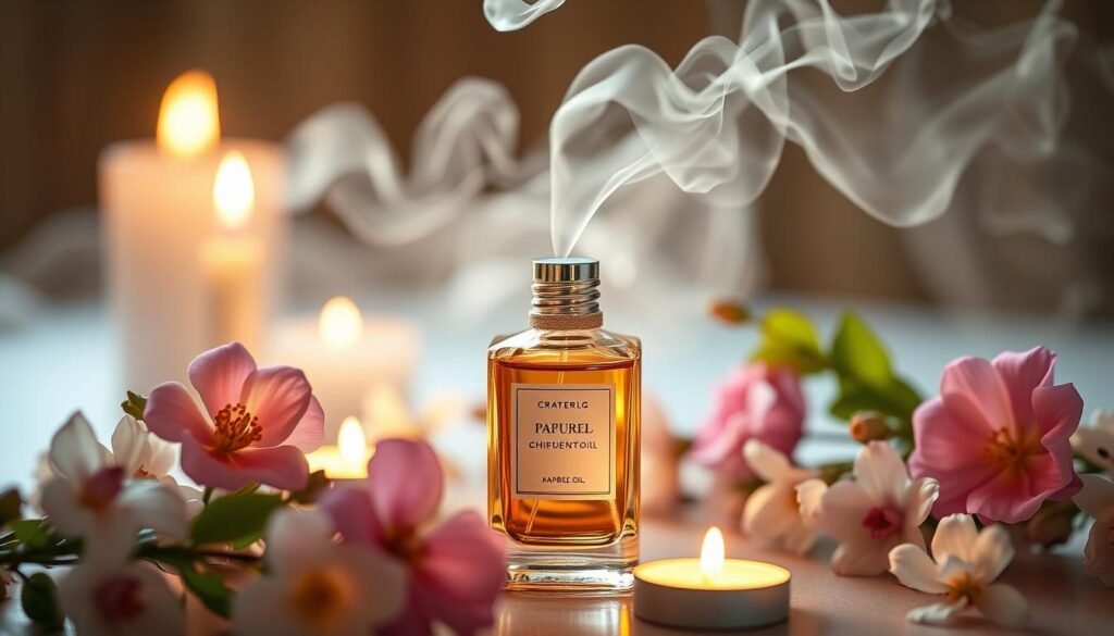 amber white perfume oil in aromatherapy